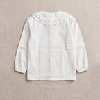 Girls White Long Sleeve Top