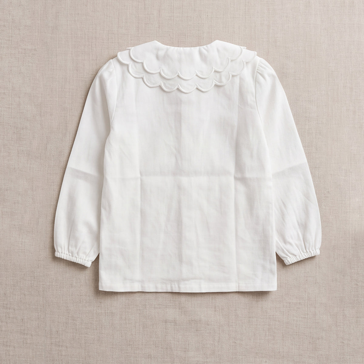 Girls White Long Sleeve Top