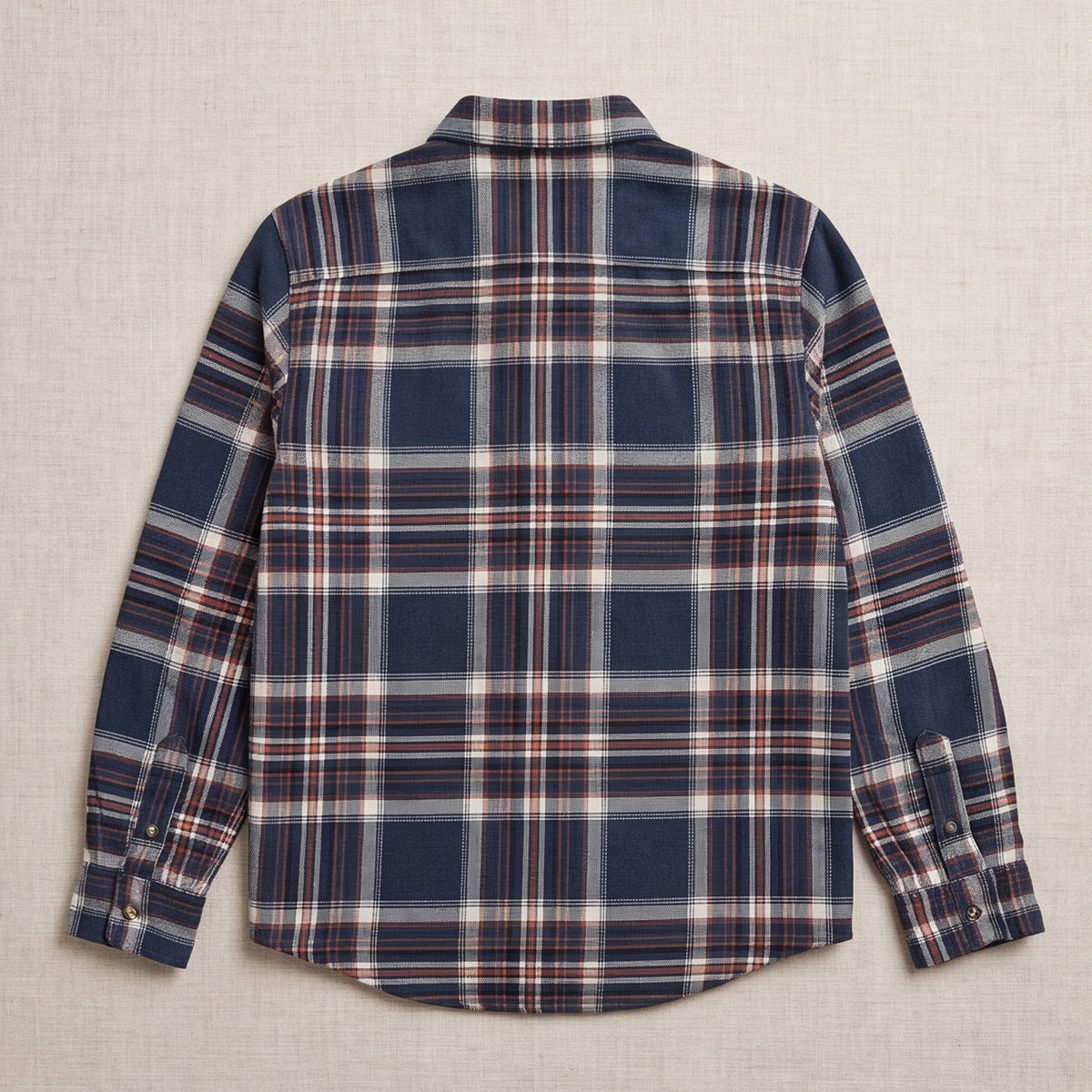 Boys Blue Flannel Long Sleeve Checked Shirt
