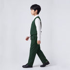 Toddler Boys Green 3Pcs Outfit Set Shirt with Waist Coat and Pants Suit