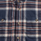 Boys Blue Flannel Long Sleeve Checked Shirt