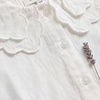 Girls White Long Sleeve Top