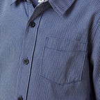 Boys Navy Printed Long Sleeve Shirt