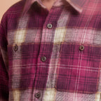 Boys Red Checked Long Sleeve Shirt