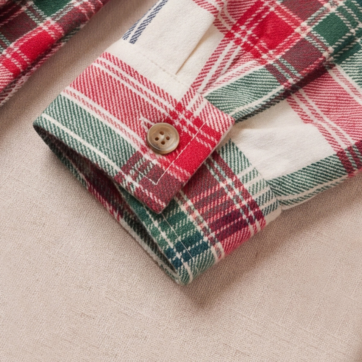 Boys Red Checked Long Sleeve Shirt